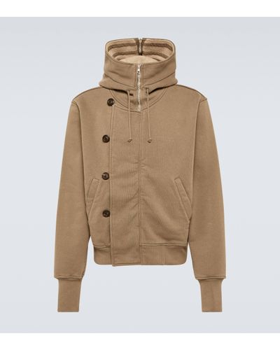 Our Legacy Flight Hooded Cotton Jersey Jacket - Green