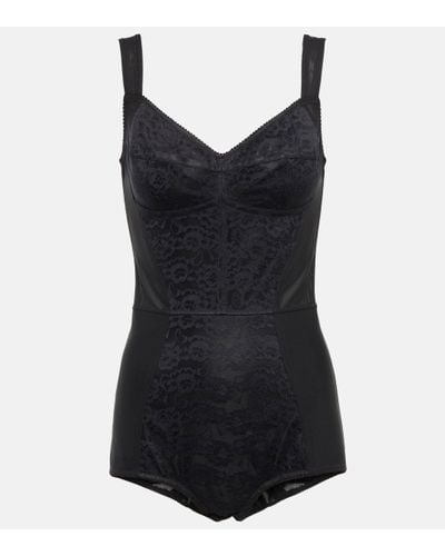 Dolce & Gabbana Corset Lace Bodysuit - Black