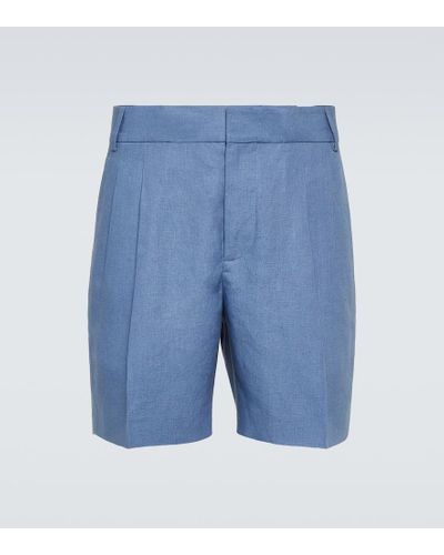 Loro Piana Shorts aus Leinen - Blau