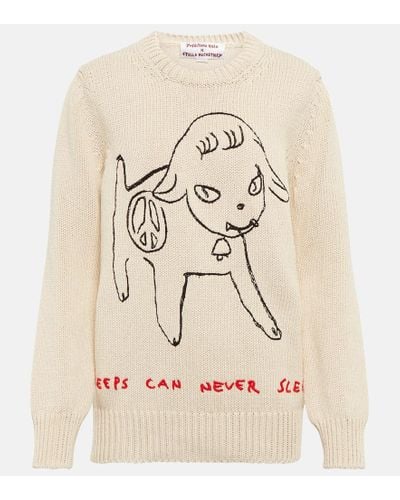 Stella McCartney X Yoshitomo Nara Sweatshirt aus Baumwolle - Natur