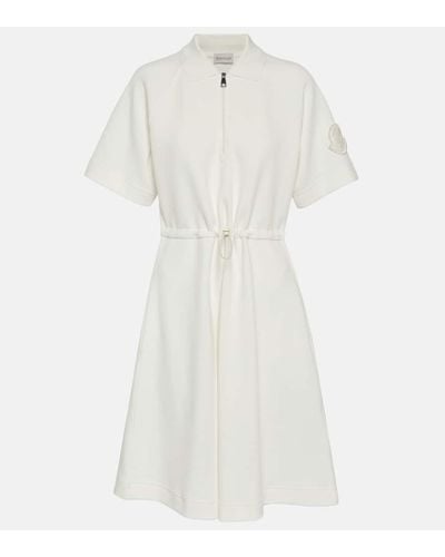 Moncler Minikleid aus einem Baumwollgemisch - Weiß