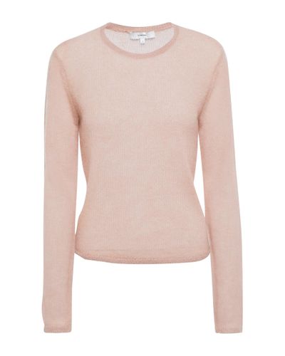 Vince Wool And Mohair-blend Sweater - Pink