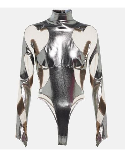 Mugler Body Rodeo con pannelli - Grigio