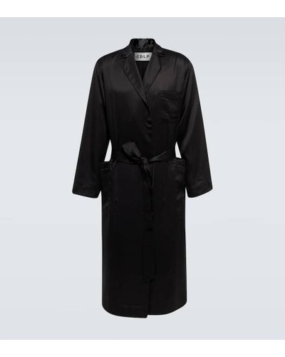 CDLP Satin Robe - Black