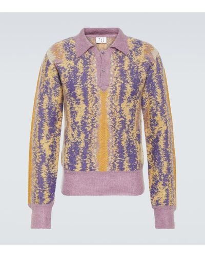 Winnie New York Harry Mohair-blend Polo Sweater - Pink
