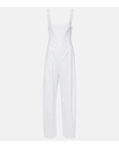 Stella McCartney Jumpsuit aus einem Leinengemisch - Weiß
