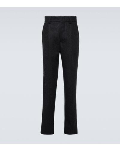 Tod's Straight Wool Trousers - Black
