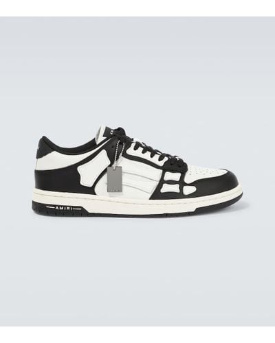 Amiri Skel Top Low Leather Sneakers - White
