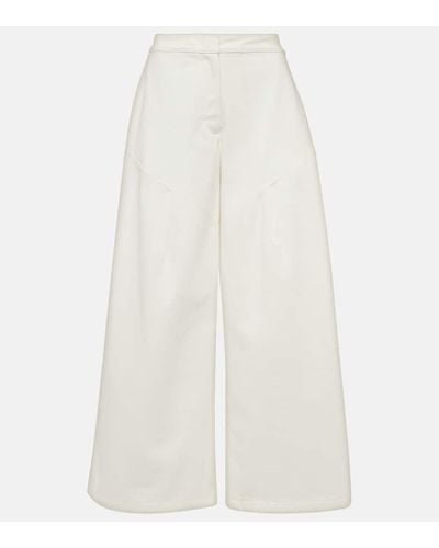 Jil Sander High-rise Wide-leg Jeans - White