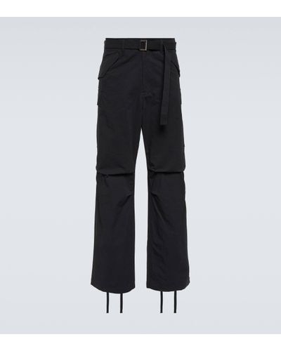 Sacai Straight Cargo Trousers - Black