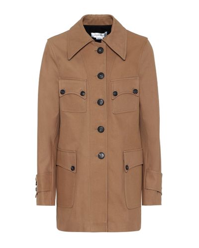 Victoria Beckham Saharan Cotton Jacket - Brown