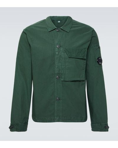 C.P. Company Hemd Ottoman aus Baumwolle - Grün