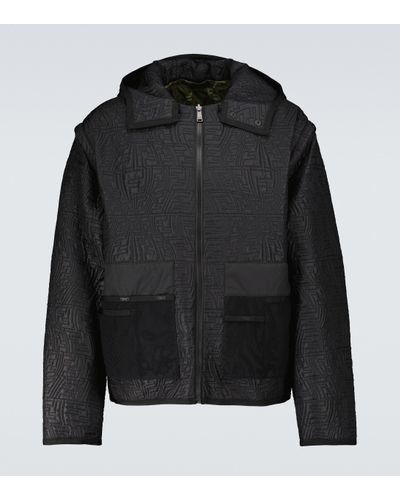 Fendi Ff Vertigo Bomber Jacket - Black