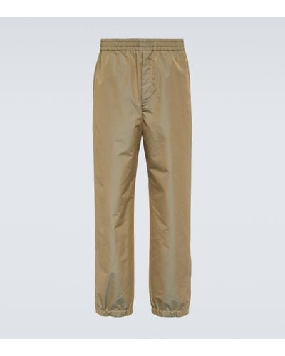 AURALEE Finx Cotton-blend Chambray Trousers - Natural