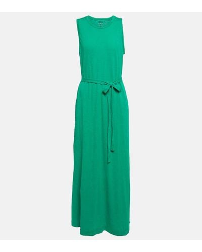 Velvet Edith Cotton Maxi Dress - Green
