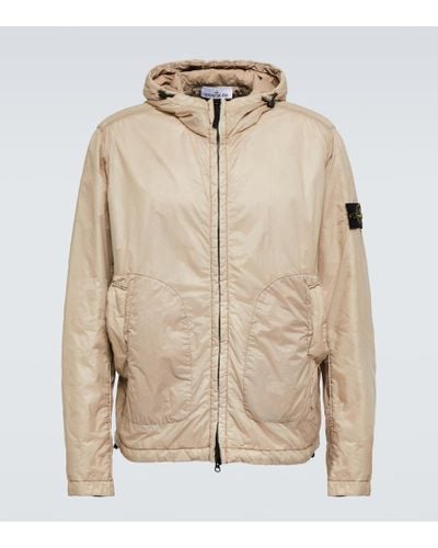 Stone Island Packable Nylon Ripstop Jacket - Natural