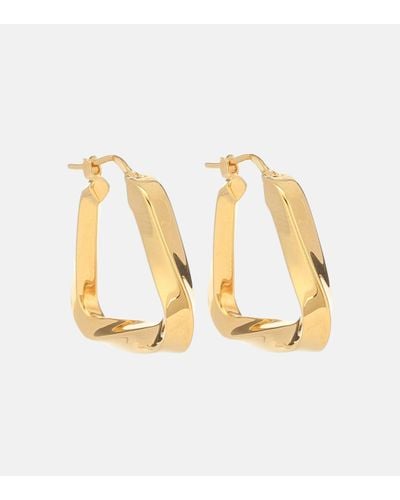 Bottega Veneta Essentials Gold-plated Hoop Earrings - Metallic
