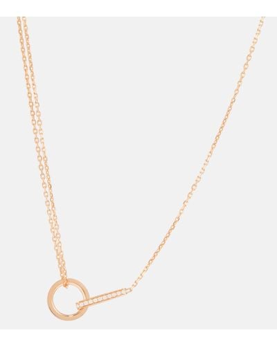Repossi Berbere 18kt Rose Gold Necklace With Diamonds - Metallic