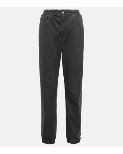 AG Jeans Caden Cotton-blend Trackpants - Gray