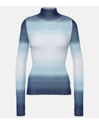 CORDOVA Aurora High-neck Wool Jumper - Blue