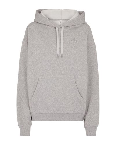 Alo Yoga Accolade Cotton-blend Hoodie in Grey (Gray) - Lyst