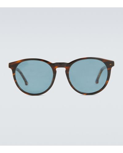 Loro Piana Maremma Round-frame Acetate Sunglasses - Brown