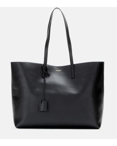 Saint Laurent Shopper in pelle - Nero