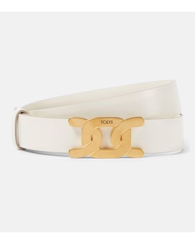 Tod's Kate Leather Belt - Natural