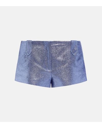 Tom Ford Iridescent Sable Shorts - Blue