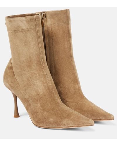 Gianvito Rossi Dunn Suede Ankle Boots - Brown