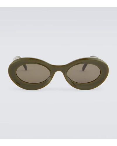 Loewe Paula's Ibiza Ovale Sonnenbrille - Braun