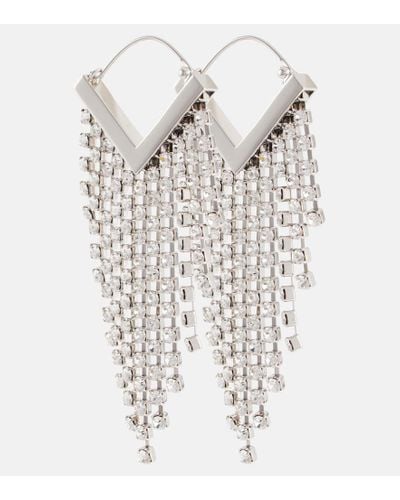 Isabel Marant Embellished Drop Earrings - White