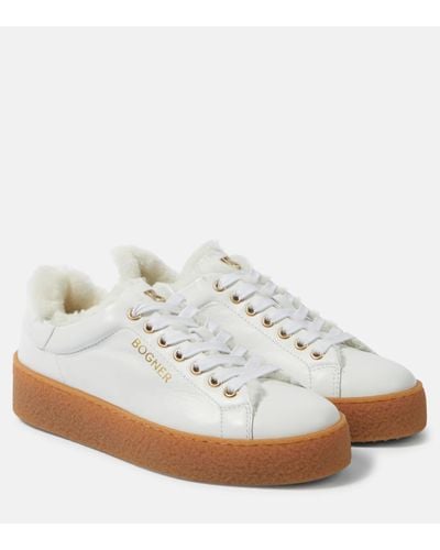 Bogner Lucerne Shearling-lined Trainers - White