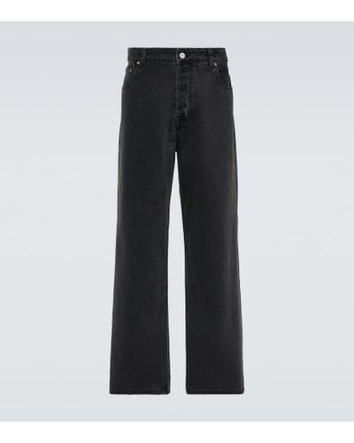 Jacquemus Le De Nimes Wide-leg Jeans - Black