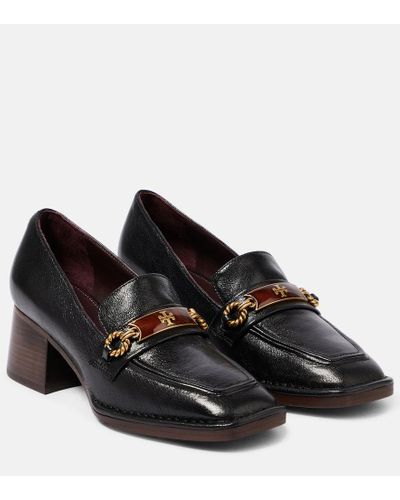 Tory Burch Salones Perrine de piel con adornos - Negro