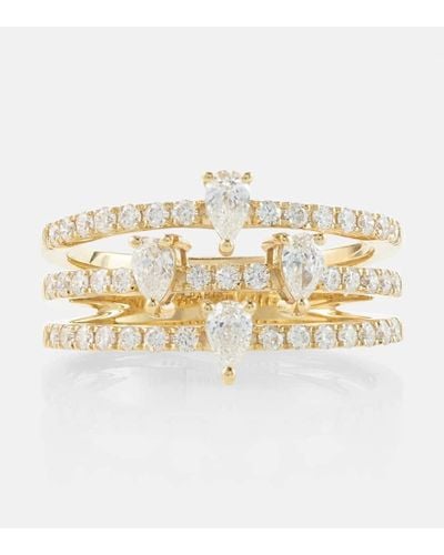 PERSÉE Ring Hera aus 18kt Gelbgold mit Diamanten - Mettallic