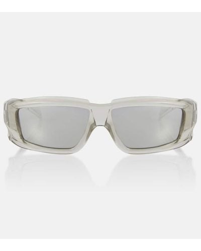 Rick Owens Eckige Sonnenbrille - Grau