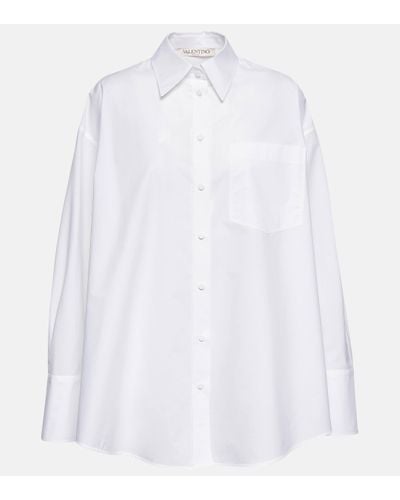 Valentino Chemise en coton - Blanc