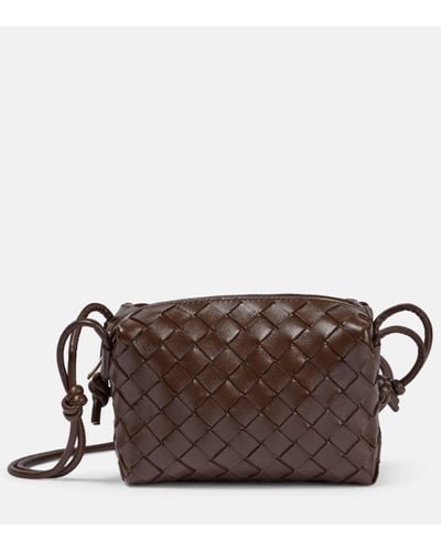 Bottega Veneta Sac Camera Mini Loop - Marron