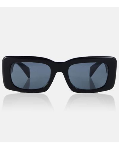 Versace Eckige Sonnenbrille Endless Greca - Blau