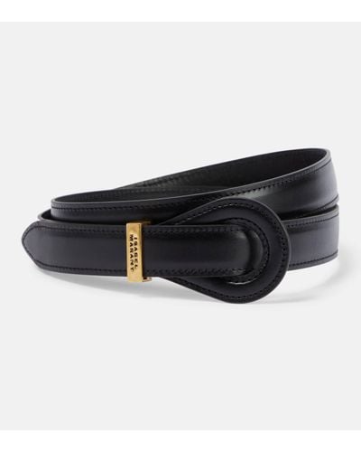 Isabel Marant Brindi Leather Belt - Black
