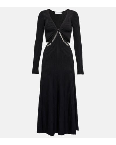 Jonathan Simkhai Kathryn Ribbed-knit Midi Dress - Black