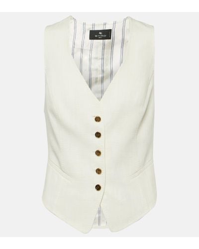 Etro Veste sans manches - Blanc