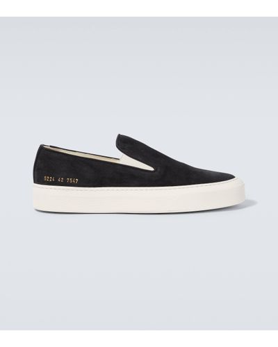 Common Projects Baskets slip-on en daim - Noir