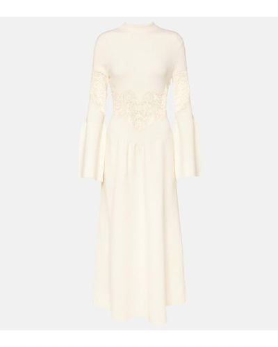 Chloé Wool-blend Maxi Dress - White