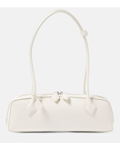 Alaïa Le Teckel Medium Leather Shoulder Bag - White