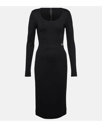 Dolce & Gabbana Vestido midi ajustado - Negro