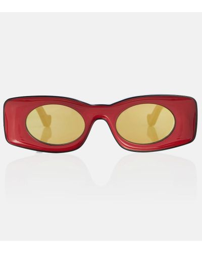 Loewe Paula's Ibiza gafas de sol ovaladas - Rojo