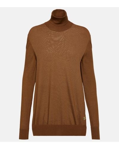 Dolce & Gabbana Cashmere Turtleneck Sweater - Brown