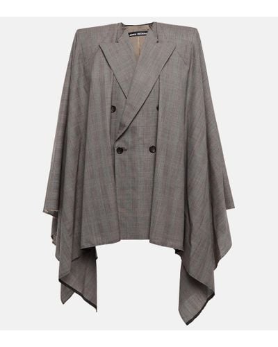Junya Watanabe Blazer Wool Minidress - Gray